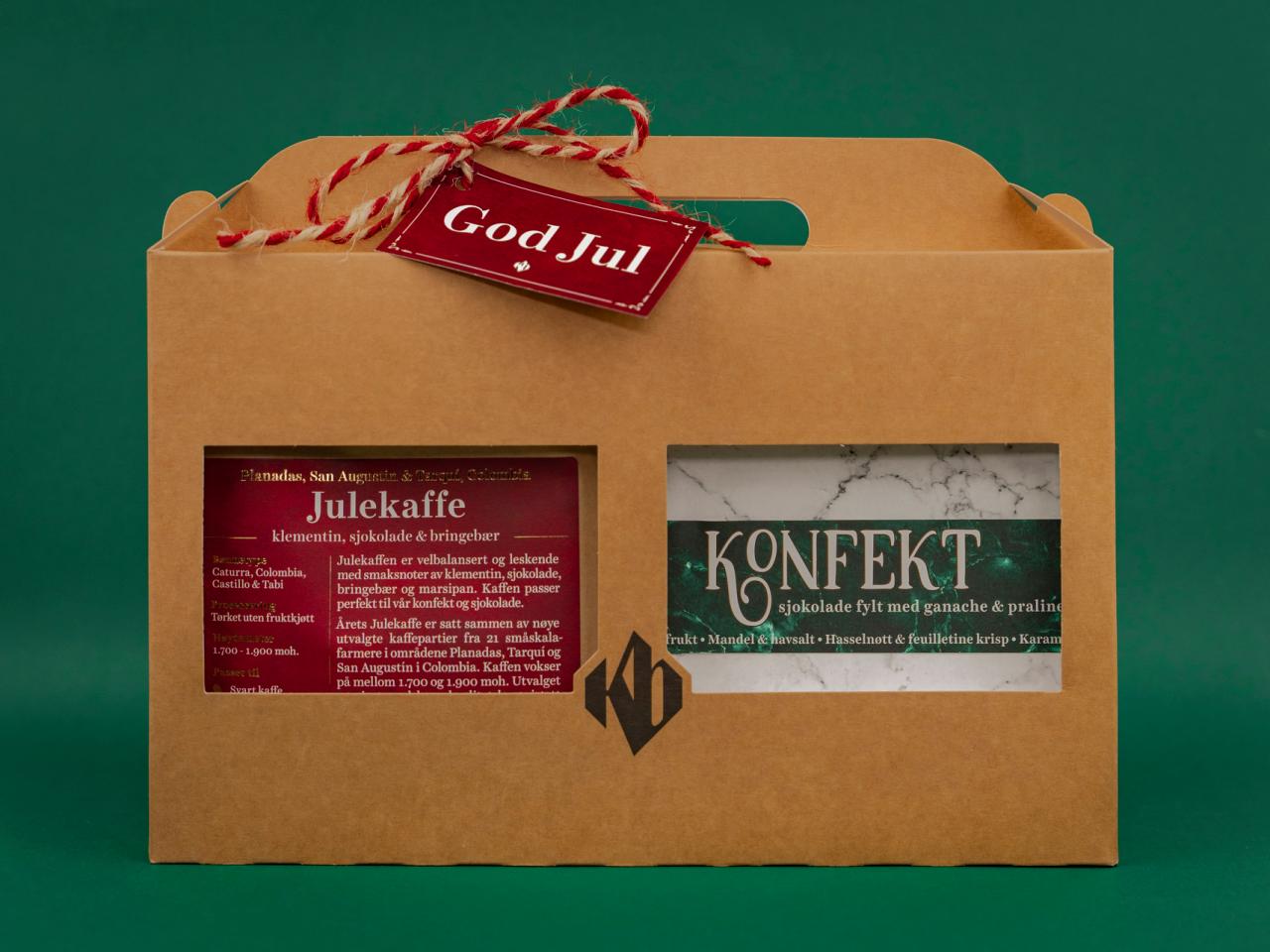 Gaveeske med Julekaffe & Konfekt