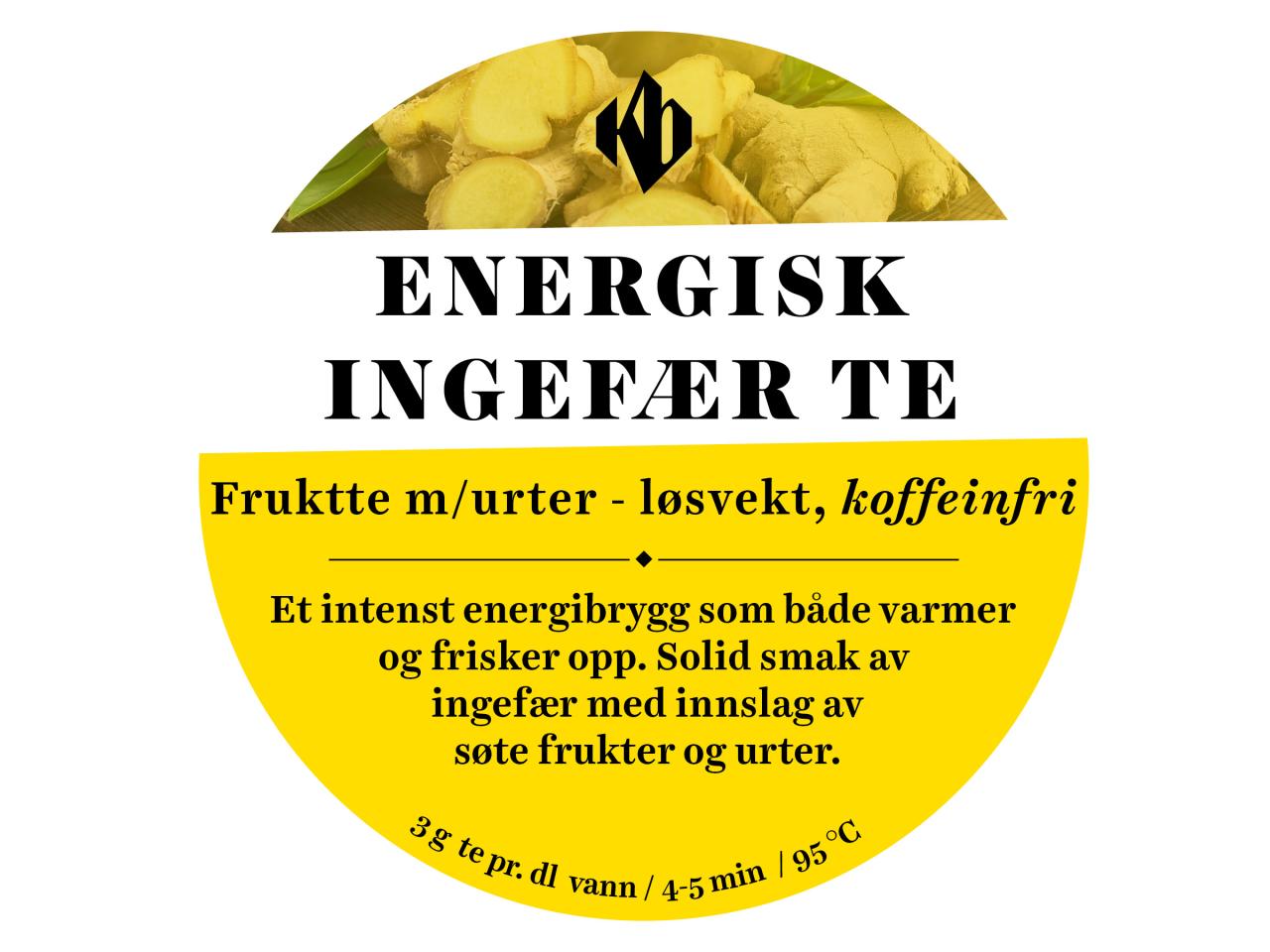 Energisk Ingefær te - løsvekt