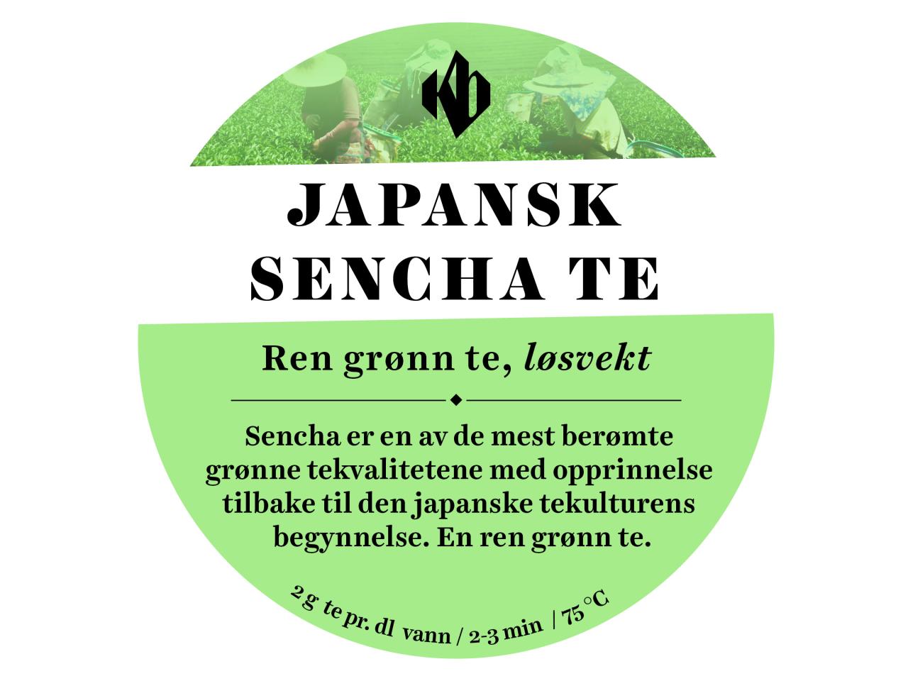 Japansk Sencha te - løsvekt